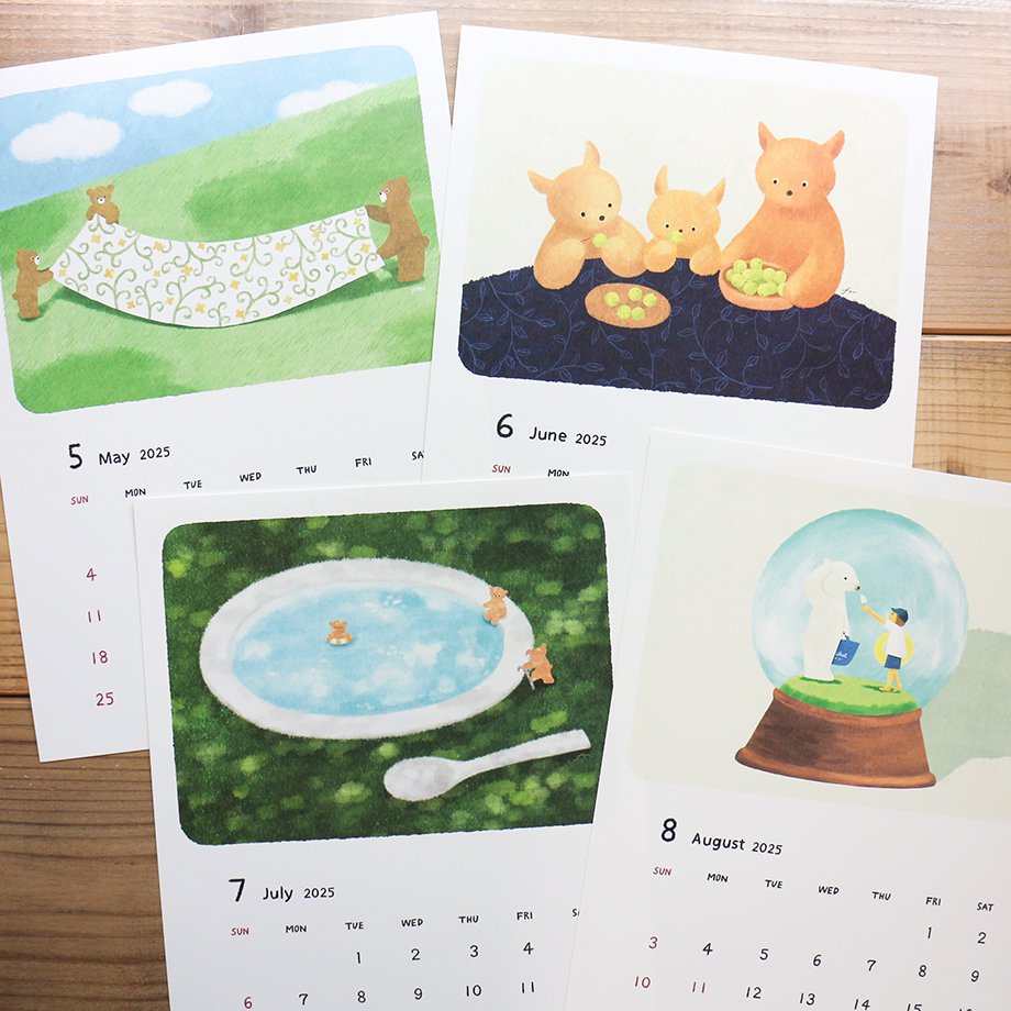 2025 Limited A4 Month Calendar designed by Mariko Fukuoka