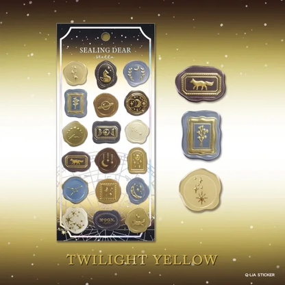 Stella Gold Foil Sticker  Series- Twilight Yellow