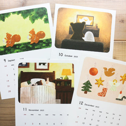 2025 Limited A4 Month Calendar designed by Mariko Fukuoka