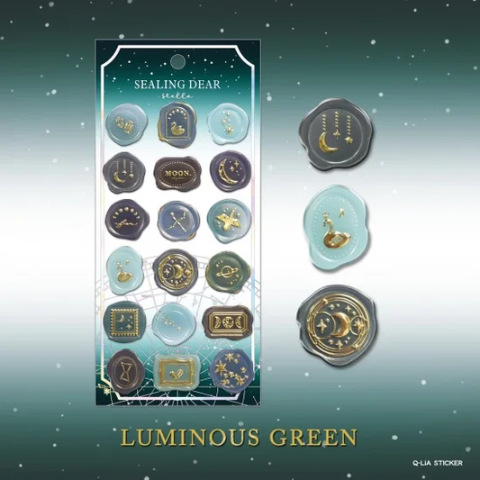 Stella Gold Foil Sticker Series- Luminous Green