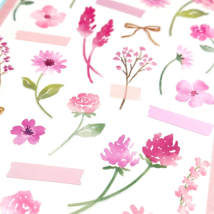 Botanical Colors Sticker Series - Pink