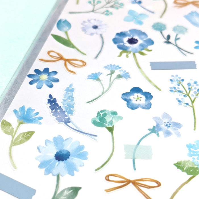 Botanical Colors Sticker Series - Blue