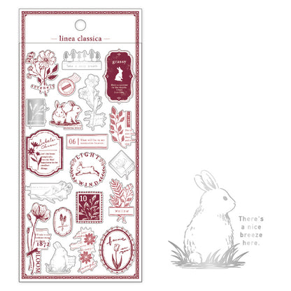 Linea Classica Foil Sticker Series - Rabbit