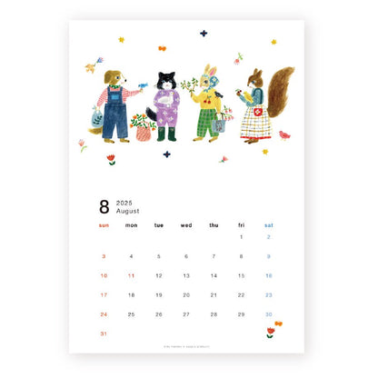 2025 Limited A4 Month Calendar designed by Aiko Fukawa