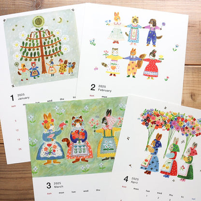 2025 Limited A4 Month Calendar designed by Aiko Fukawa