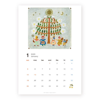 2025 Limited A4 Month Calendar designed by Aiko Fukawa