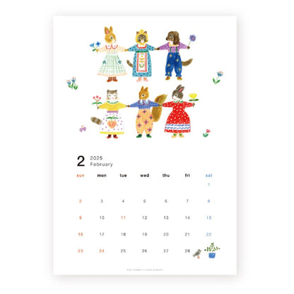 2025 Limited A4 Month Calendar designed by Aiko Fukawa