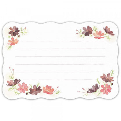 Mini Die-cut Letter Writing Set Autumn Series - Cosmos