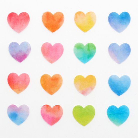 Washi Sticker Roll Series - Watercolor heart