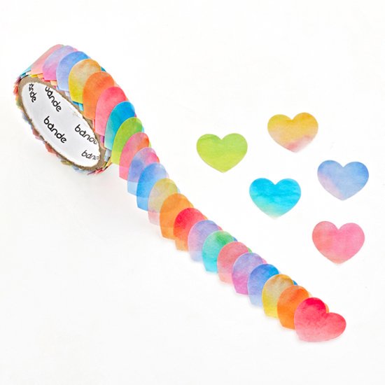 Washi Sticker Roll Series - Watercolor heart