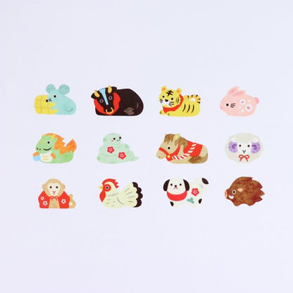 Washi Sticker Roll Series - Chinese Zodiac