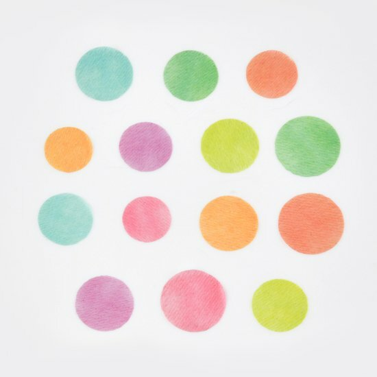 Washi Sticker Roll Series - Colorful Circle