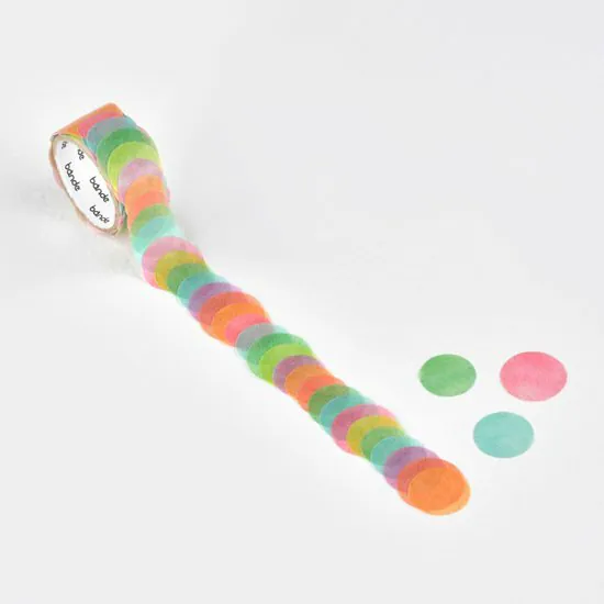 Washi Sticker Roll Series - Colorful Circle