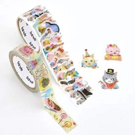 Washi Sticker Roll Series - Cat Party Kalo