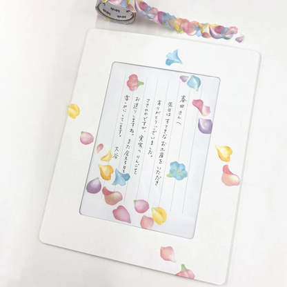 Washi Sticker Roll Series - Flower Shower Pink