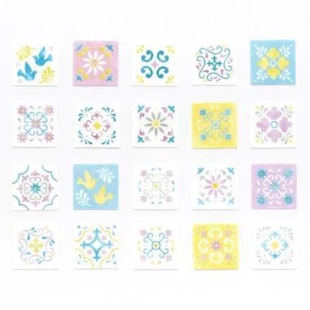 Washi Sticker Roll Series - Tile: Pink Sugar