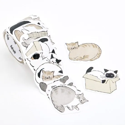 Writeable Sticker Roll Series - Yuru Neko Memo