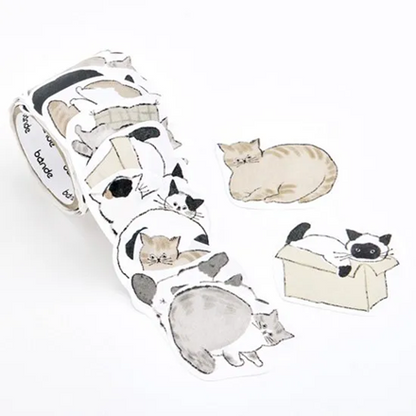 Writeable Sticker Roll Series - Yuru Neko Memo