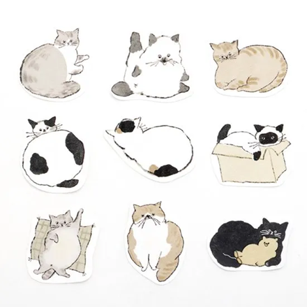 Writeable Sticker Roll Series - Yuru Neko Memo