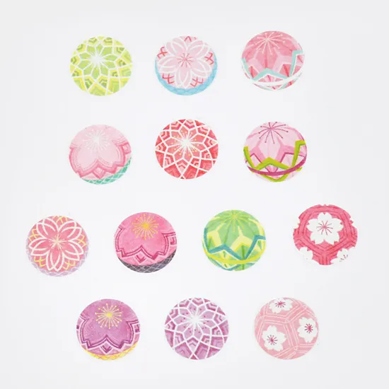 Washi Sticker Roll Series - Temari – Pale Crimson