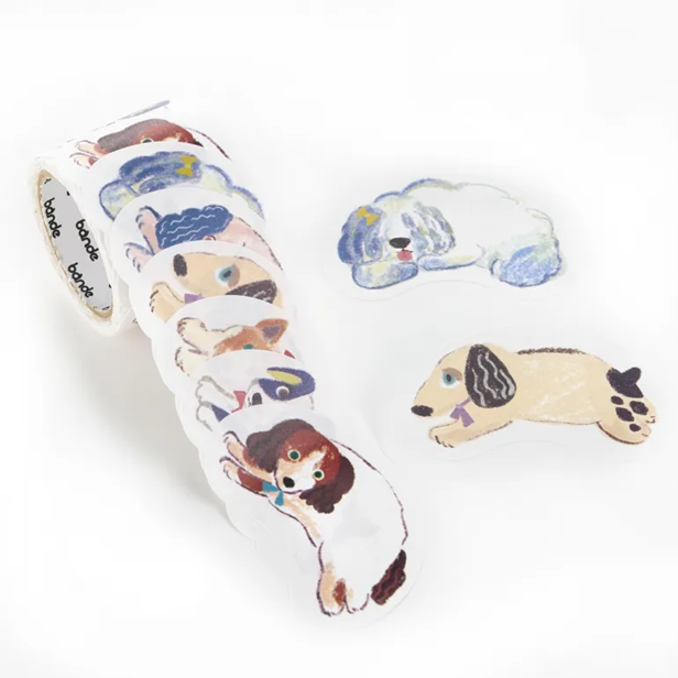Writeable Sticker Roll Series - Running Dog