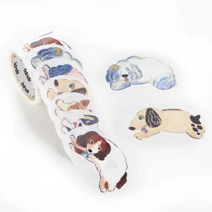 Writeable Sticker Roll Series - Running Dog