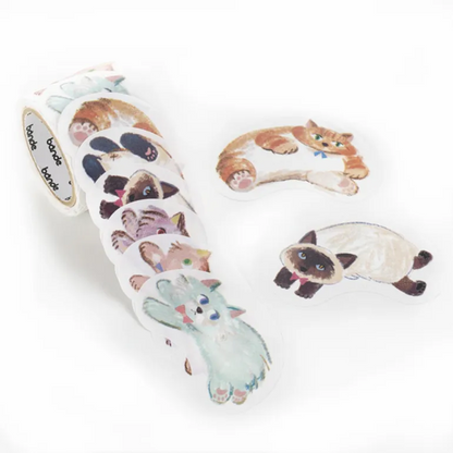 Writeable Sticker Roll Series - Running Cat