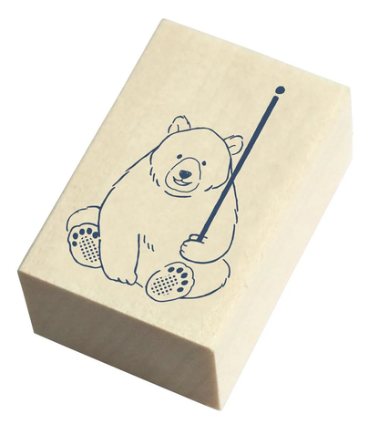 Masute no Aibo Series Wood Stamp - Bear