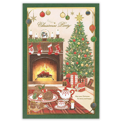 Christmas Gold Foil Letter Writing Set - Christmas Party