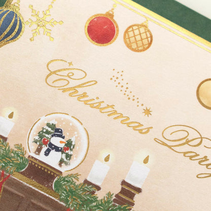 Christmas Gold Foil Letter Writing Set - Christmas Party