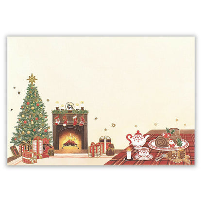 Christmas Gold Foil Letter Writing Set - Christmas Party