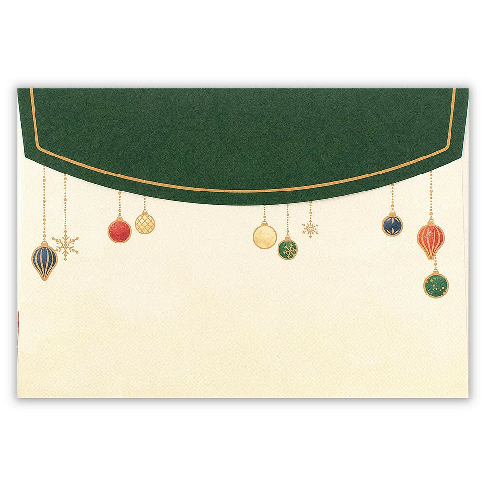 Christmas Gold Foil Letter Writing Set - Christmas Party