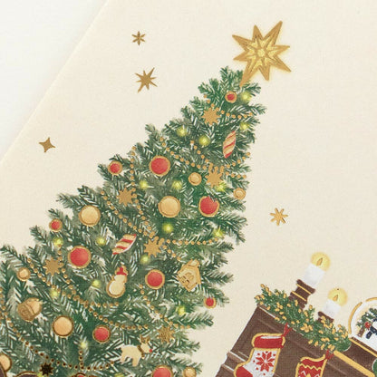 Christmas Gold Foil Letter Writing Set - Christmas Party