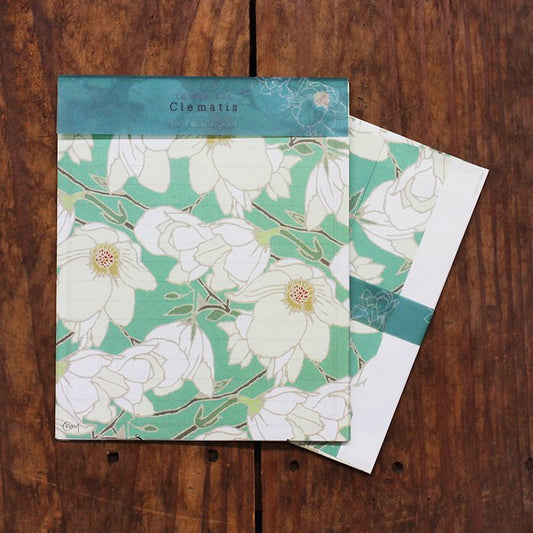 Letter Writing Set Series designed by Emily Burningham - Clematis
