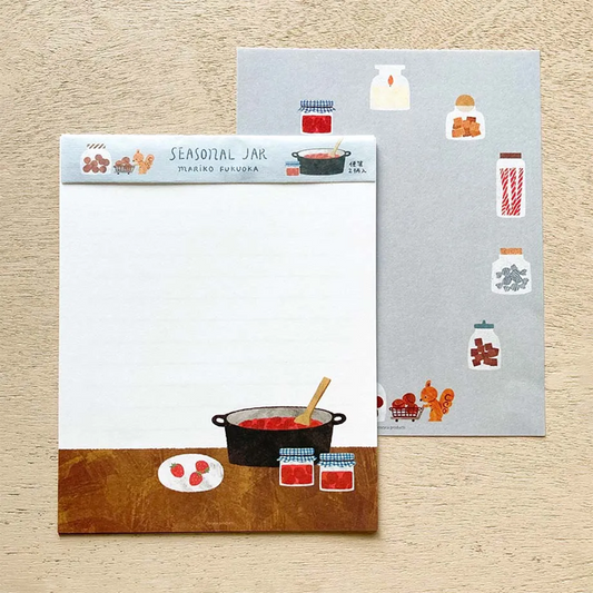 Letter Writing Set Series designed by Fukuoka Mariko - Seasonal Jar