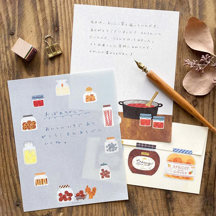 Letter Writing Set Series designed by Fukuoka Mariko - Seasonal Jar