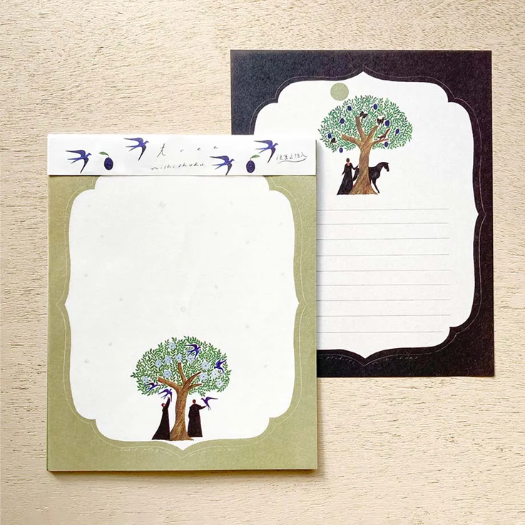 Letter Writing Set Series designed by Nishi Shuku - Tree