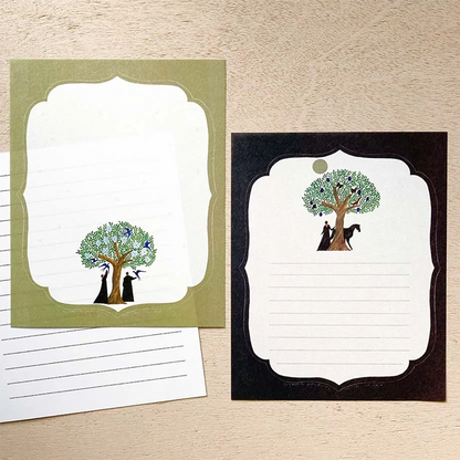 Letter Writing Set Series designed by Nishi Shuku - Tree