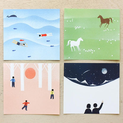 Memo Pad Series designed by Nishi Shuku - LAND SCAPE
