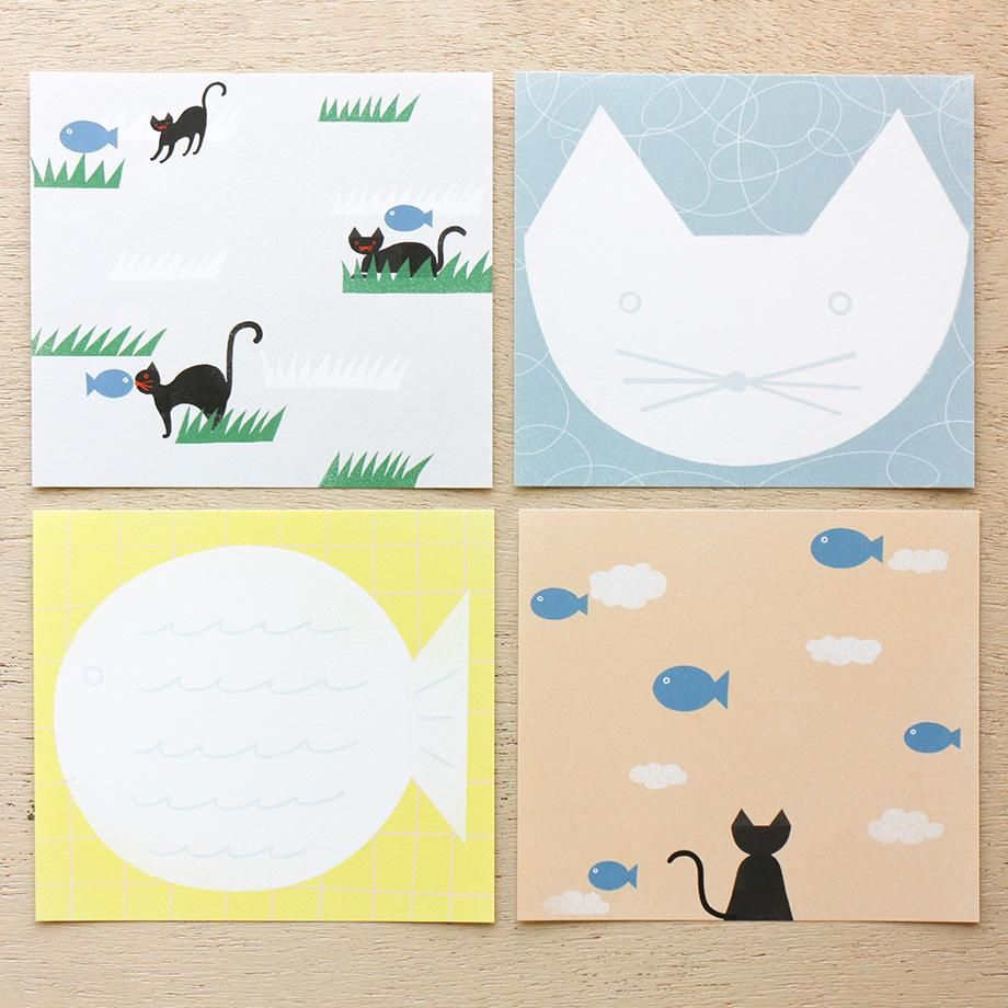 Memo Pad Series designed by Nishi Shuku - NEKO to SAKANA