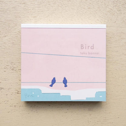 Memo Pad Series designed by Taku Bannai - Bird