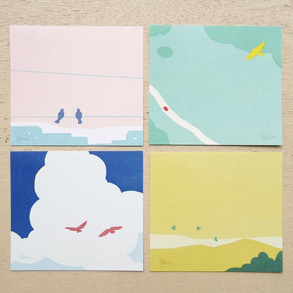 Memo Pad Series designed by Taku Bannai - Bird