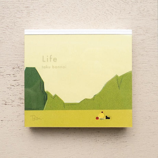 Memo Pad Series designed by Taku Bannai - Life