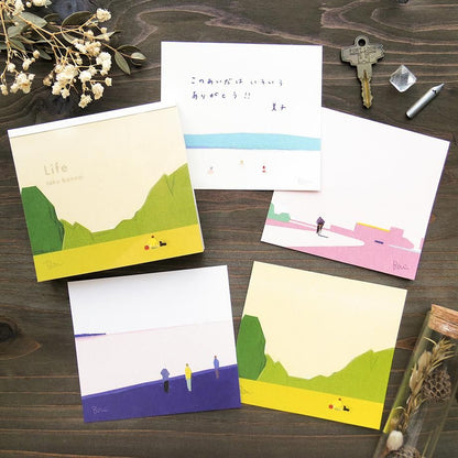 Memo Pad Series designed by Taku Bannai - Life
