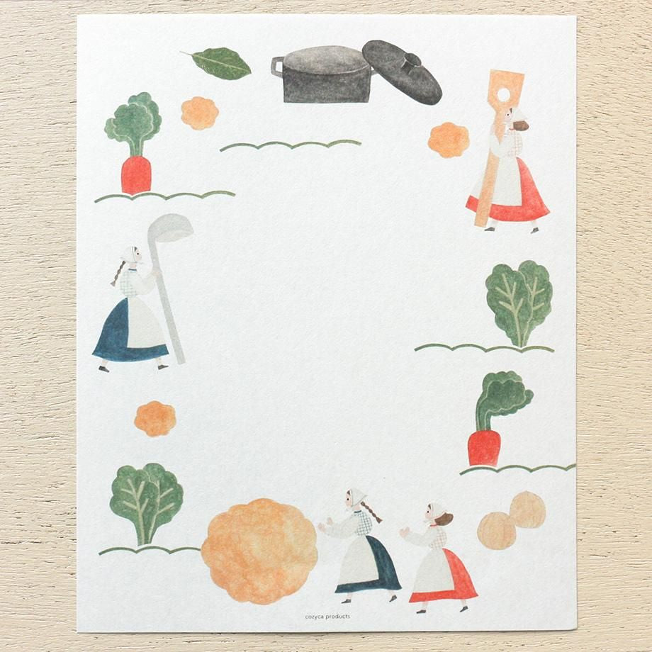 Letter Writing Set Series designed by Necktie - Let's make some soup.