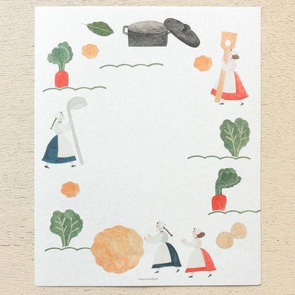 Letter Writing Set Series designed by Necktie - Let's make some soup.