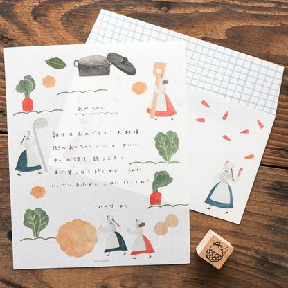 Letter Writing Set Series designed by Necktie - Let's make some soup.