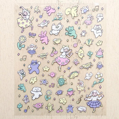 PET Sticker Series design by Heisuke Kitazawa - Dancing, Dancing, Everyone