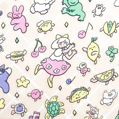 PET Sticker Series design by Heisuke Kitazawa - Dancing, Dancing, Everyone