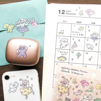 PET Sticker Series design by Heisuke Kitazawa - Dancing, Dancing, Everyone